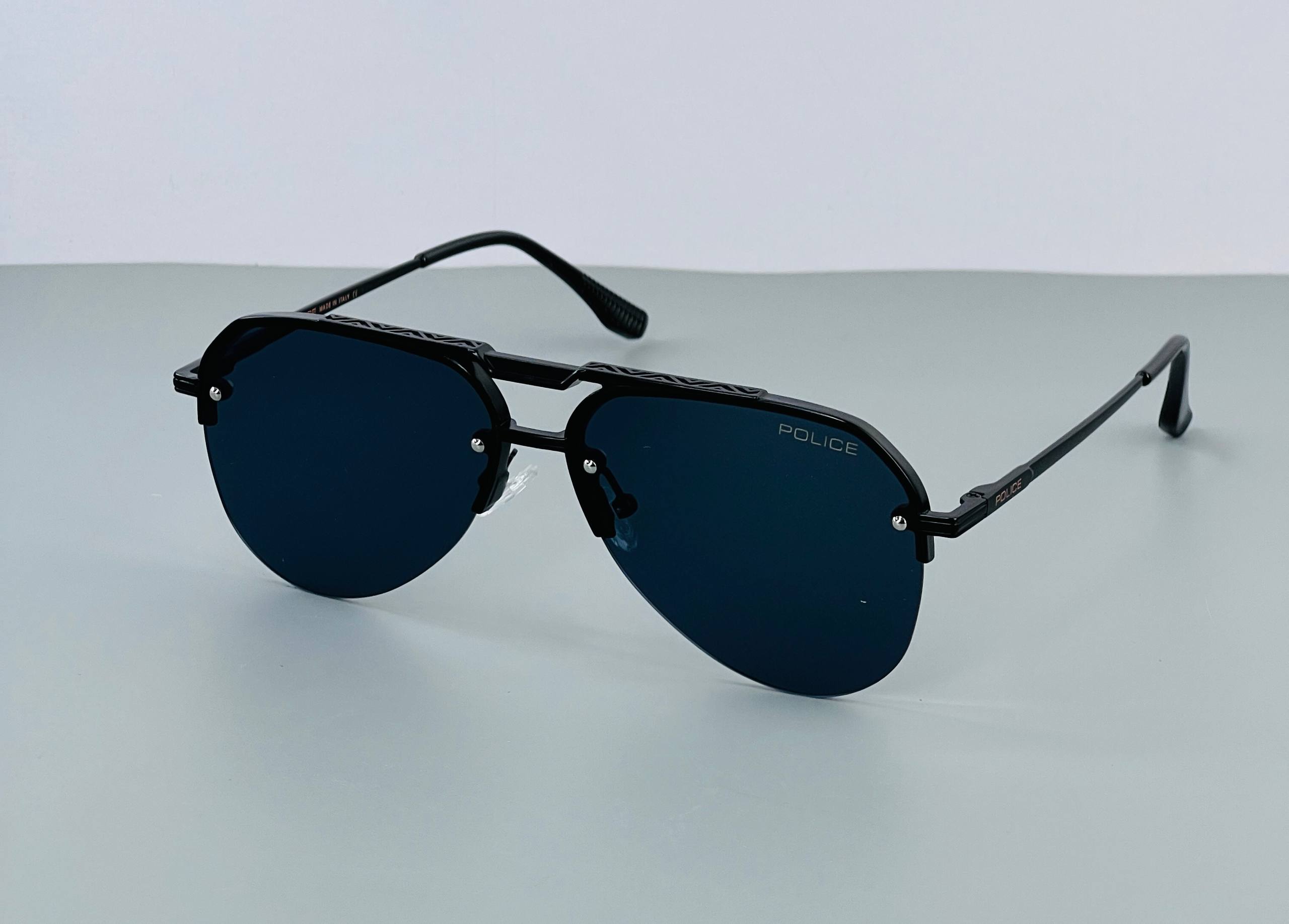 Police Pilot Shape Semi-Rimless sunglass